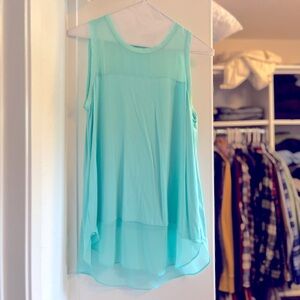 Vince Camuto Flowy Turquoise Tank Top Tunic